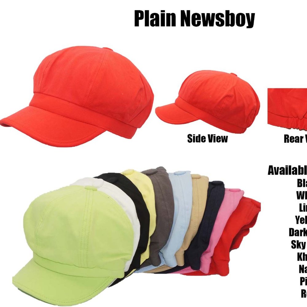 Plain Newsboy hat for Ladies